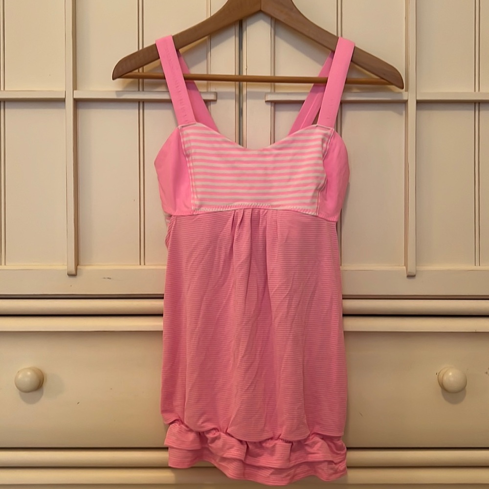 Lululemon Run Back On Track Pink Tank